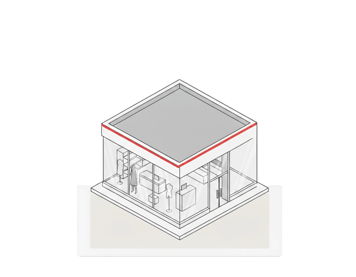 Mapa visual da operação com sinais de problema